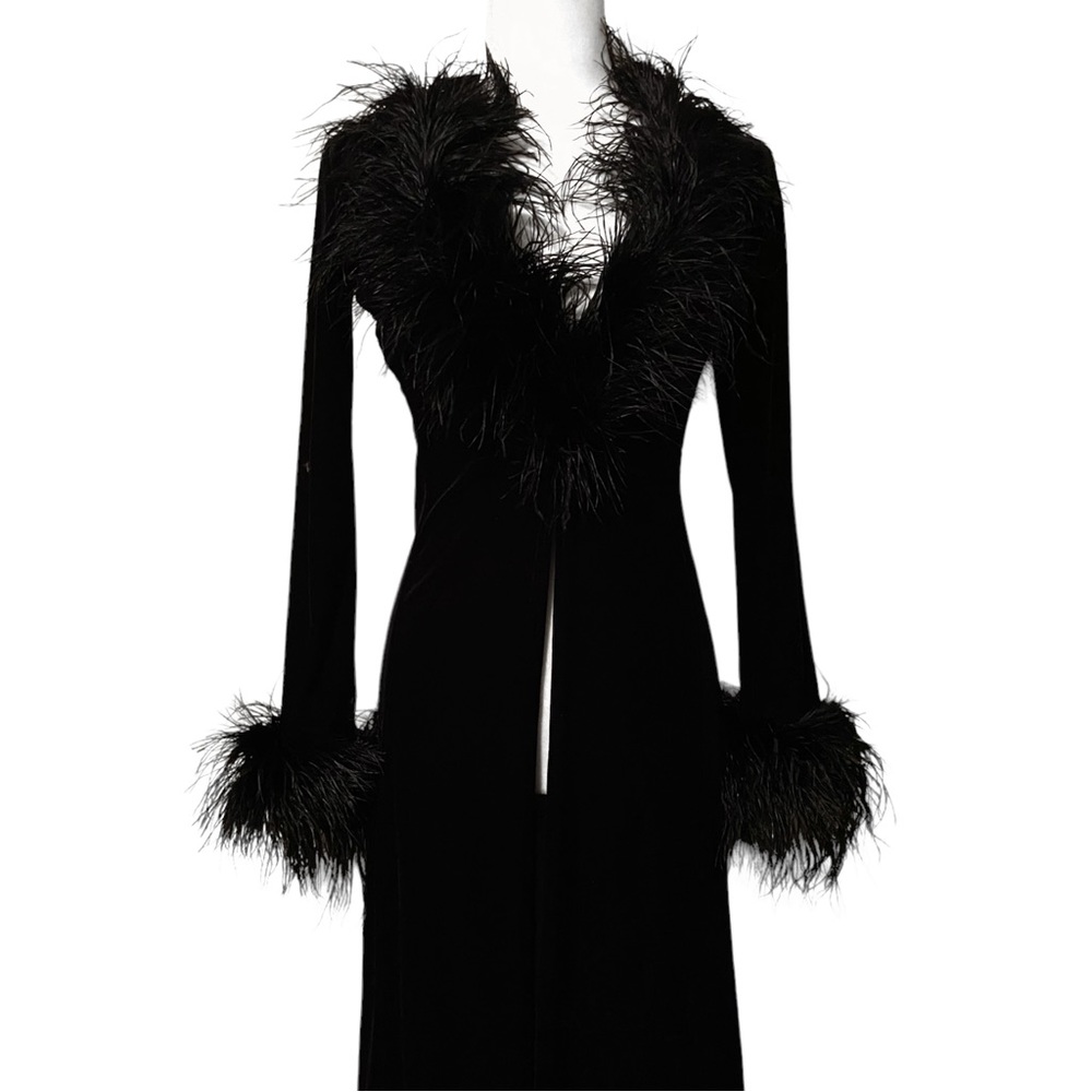 90s Vintage Formula X Feather Duster Coat